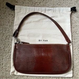 Brand New By Far Rachel bag in lizard embossed leather